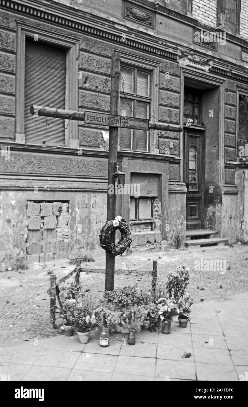Mémorial pour bernd lunser Banque de photographies et d’images à haute