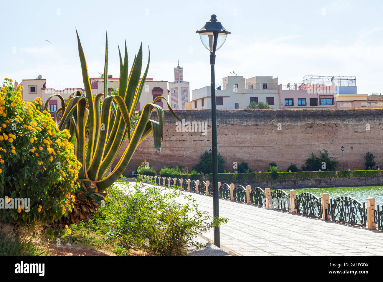 Meknès est l'une des quatre villes impériales du Maroc, situé dans le nord centre du Maroc et la sixième plus grande ville par la population dans le royaume Banque D'Images