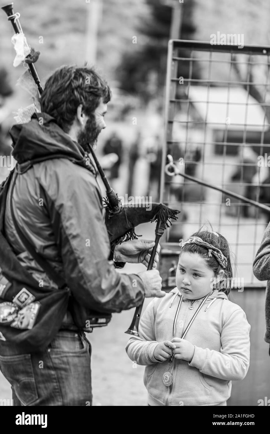 Fête des mineurs au village d'El Volcan, vallée de Cajon del Maipo