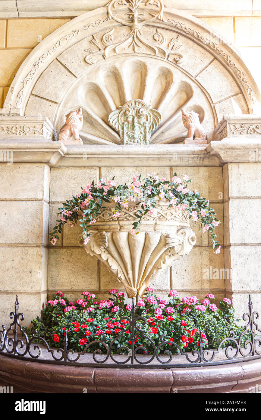 Beau Jardin à Las Vegas, Nevada. Banque D'Images