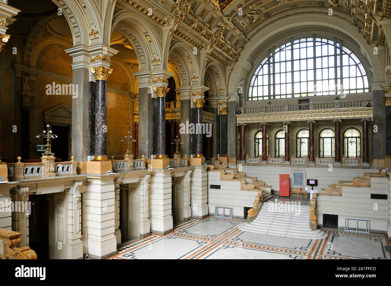 Musée ethnographique ( Neprajzi Muzeum ) de Budapest. Hongrie Banque D'Images