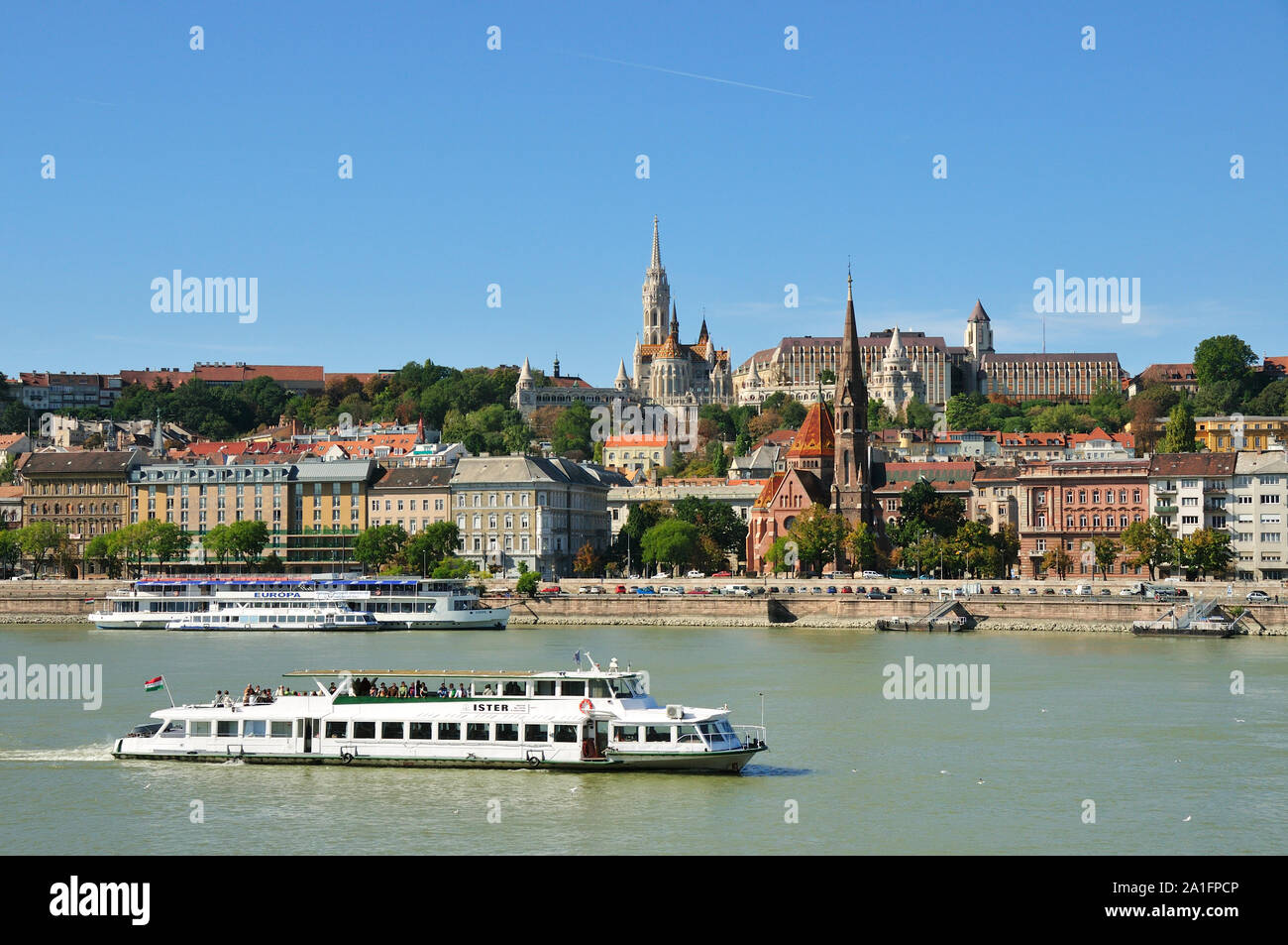 Vu de l'Buda pest. Budapest, Hongrie Banque D'Images