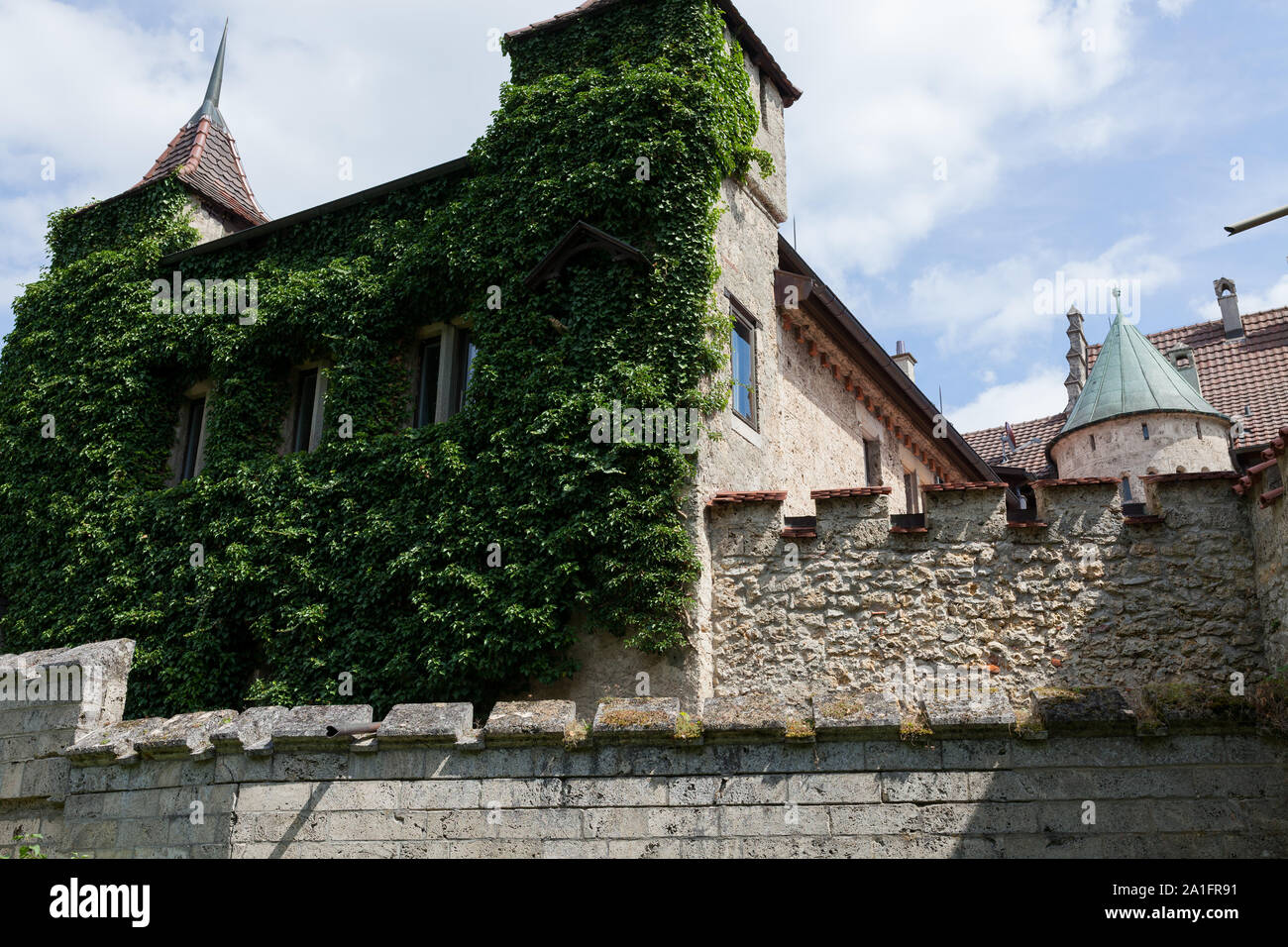 Beau château de Lichtenstein à baden-württemberg allemagne Banque D'Images