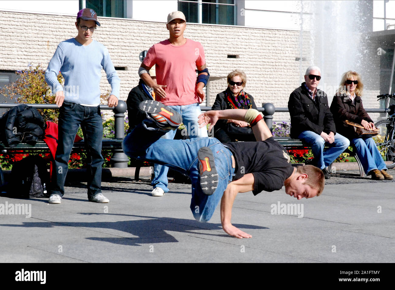 Street Dance, Berlin, Allemagne. Banque D'Images