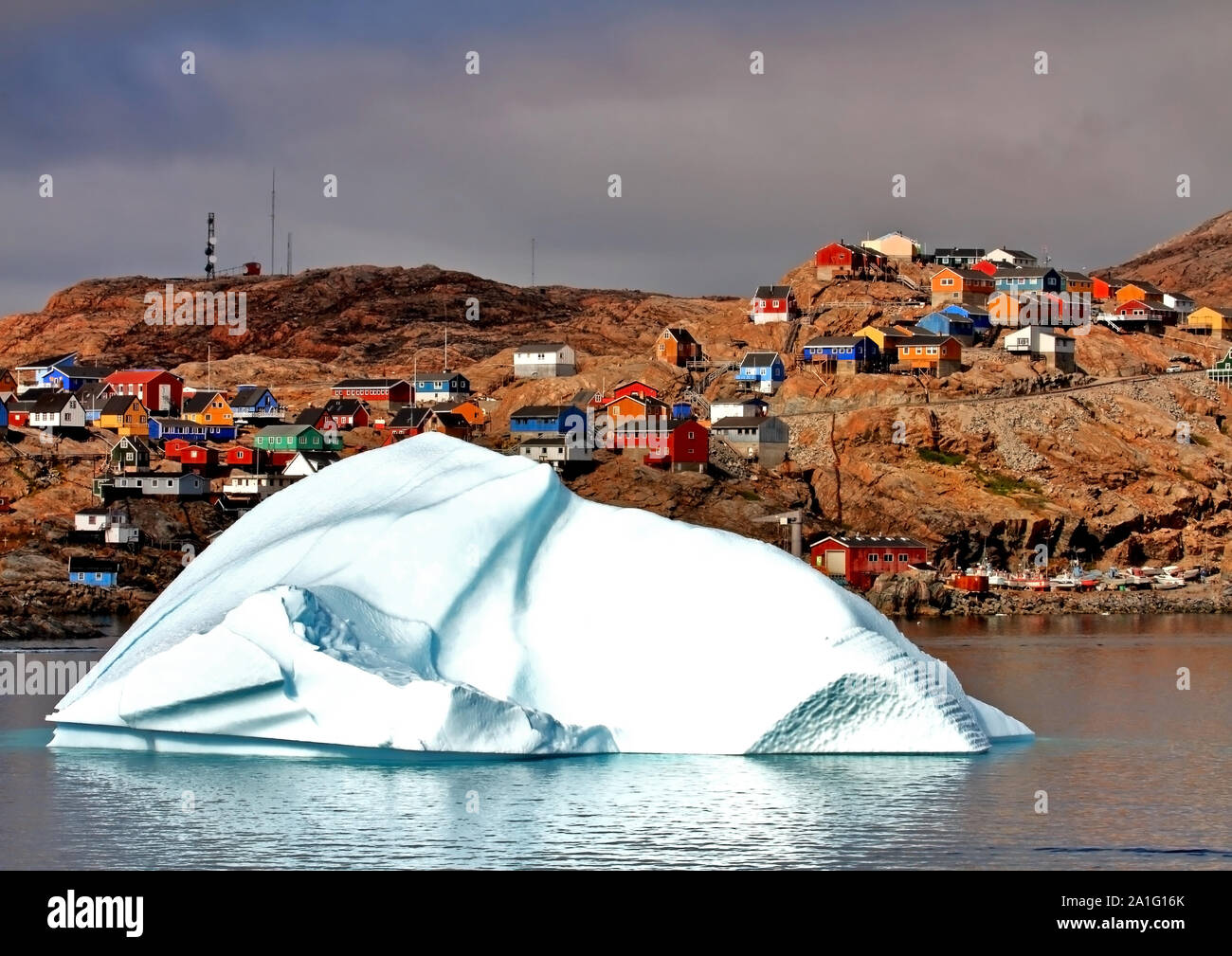 Iceberg à Uummannaq # 8Arctique, Océan Arctique, le détroit de Davis Banque D'Images