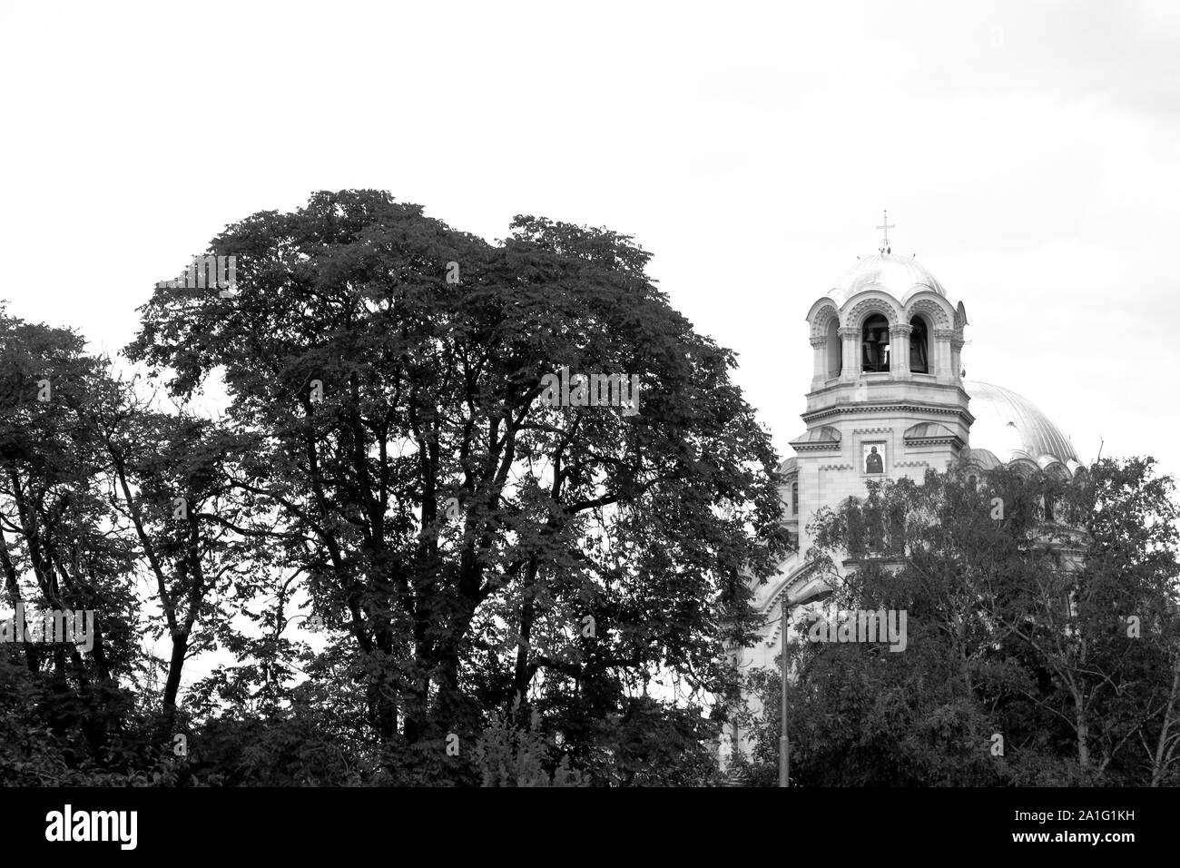 La cathédrale Alexandre Nevski, une cathédrale orthodoxe de Bulgarie à Sofia, capitale de la Bulgarie. Est l'un des plus importants de la cathédrale orthodoxe de l'Est Banque D'Images