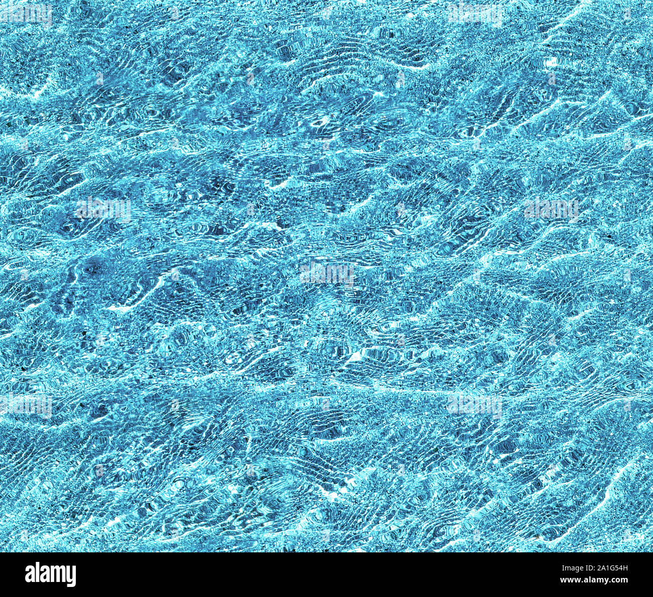 Seamless texture de fond de l'eau claire. Modèle reproductible de vagues bleues avec des reflets de lumière Banque D'Images
