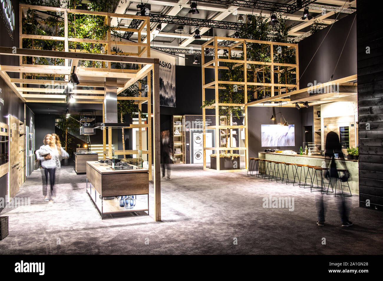 Salle d'exposition Asko Kitchen avec appareils électroménagers, exposition Asko Appliances AB au Global innovations Show IFA 2019 Banque D'Images