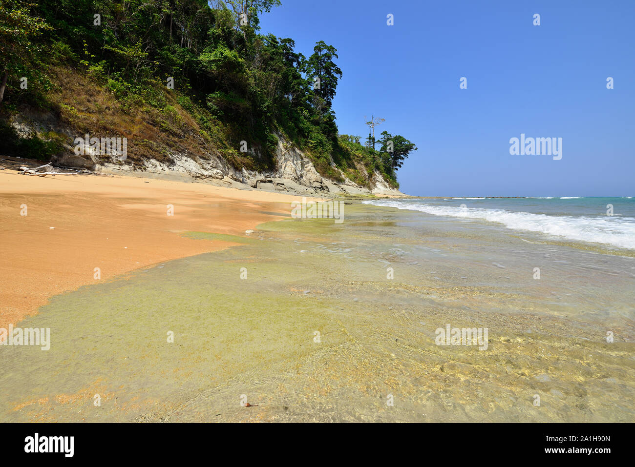 La plus belle, exotique Sitapur sur la plage à l'île d'Andaman de la Neil, France Banque D'Images