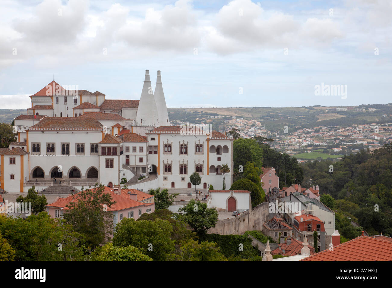 Palais National de Sintra, Portugal, Vieille Ville Banque D'Images