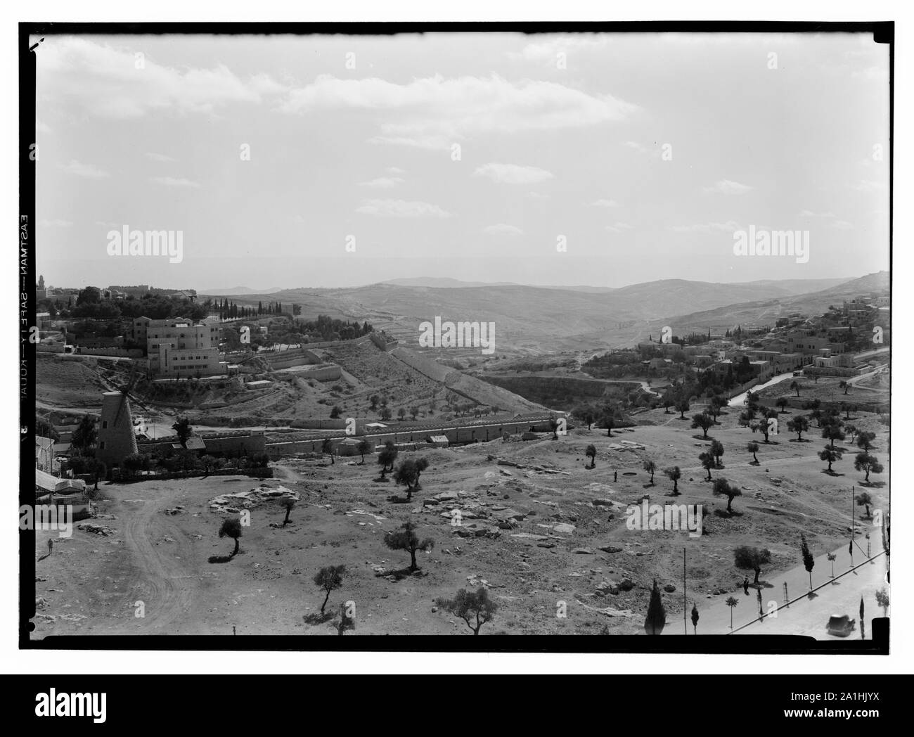 Mt Zion, vallée de Hinnom et désert de l'ouest Banque D'Images