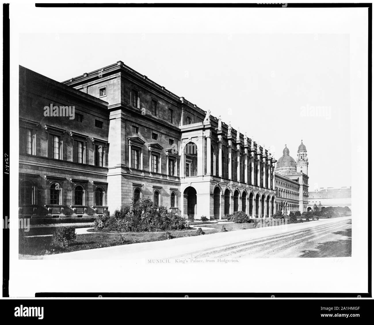 Munich. Palais du Roi de l'Hofgarten Banque D'Images