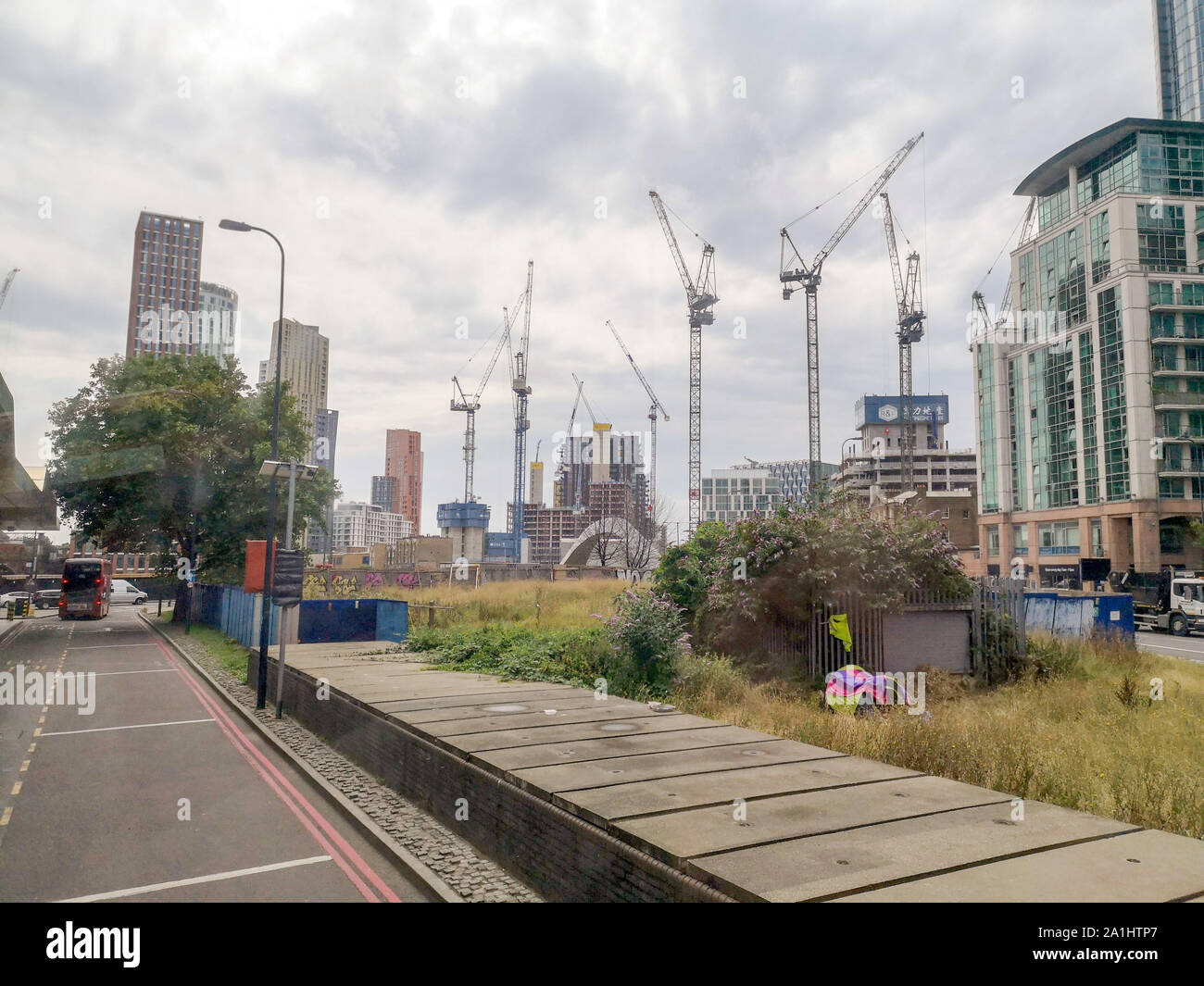 Vauxhall Station de bus dans le sud de Londres. Juillet 26, 2019 Banque D'Images