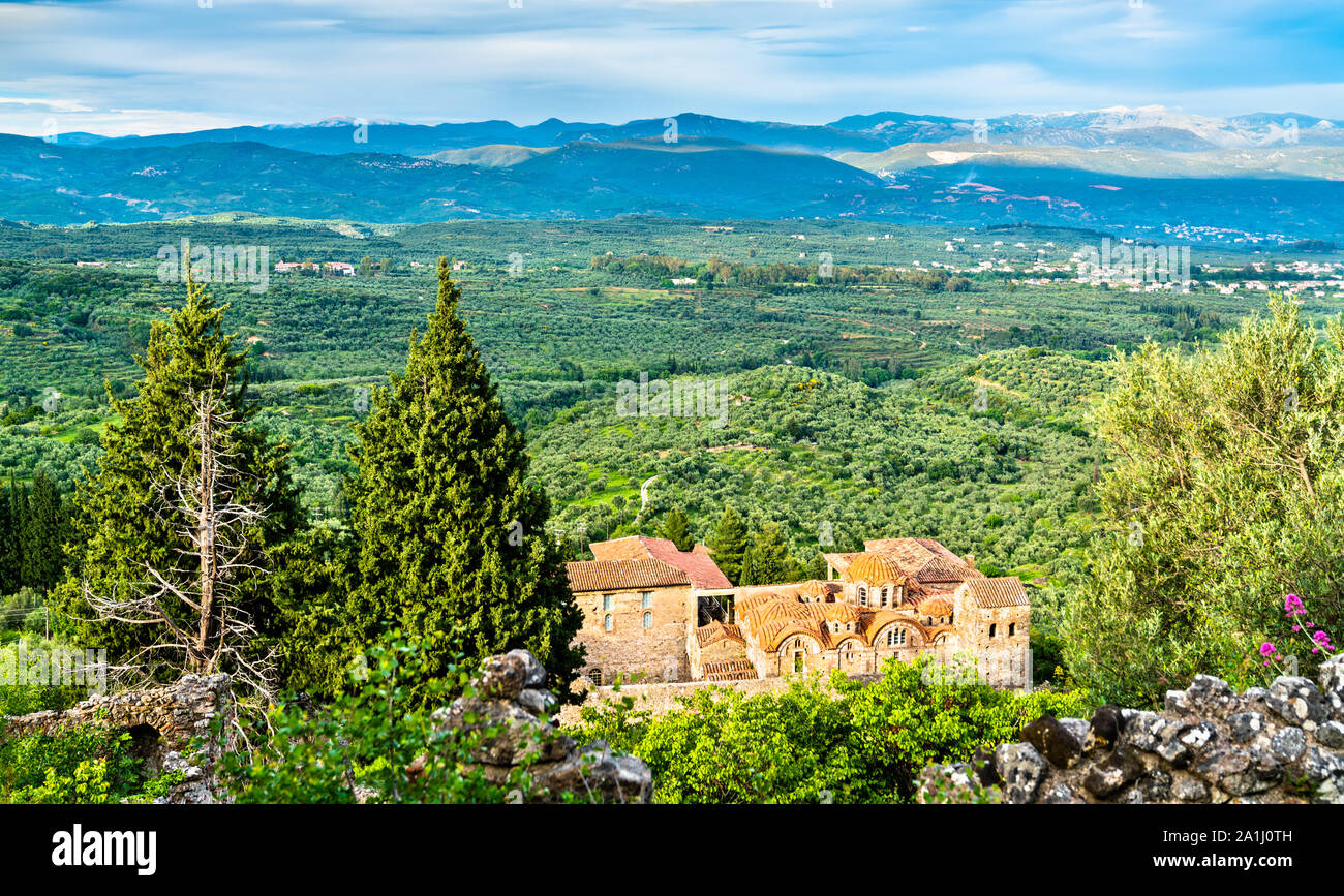 Métropole orthodoxe Saint Dimitrios à Mystras en Grèce Banque D'Images
