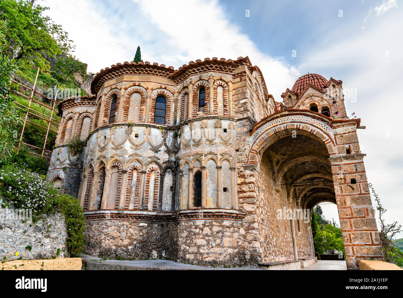 Pantanassa le monastère de Mystras, Grèce Banque D'Images