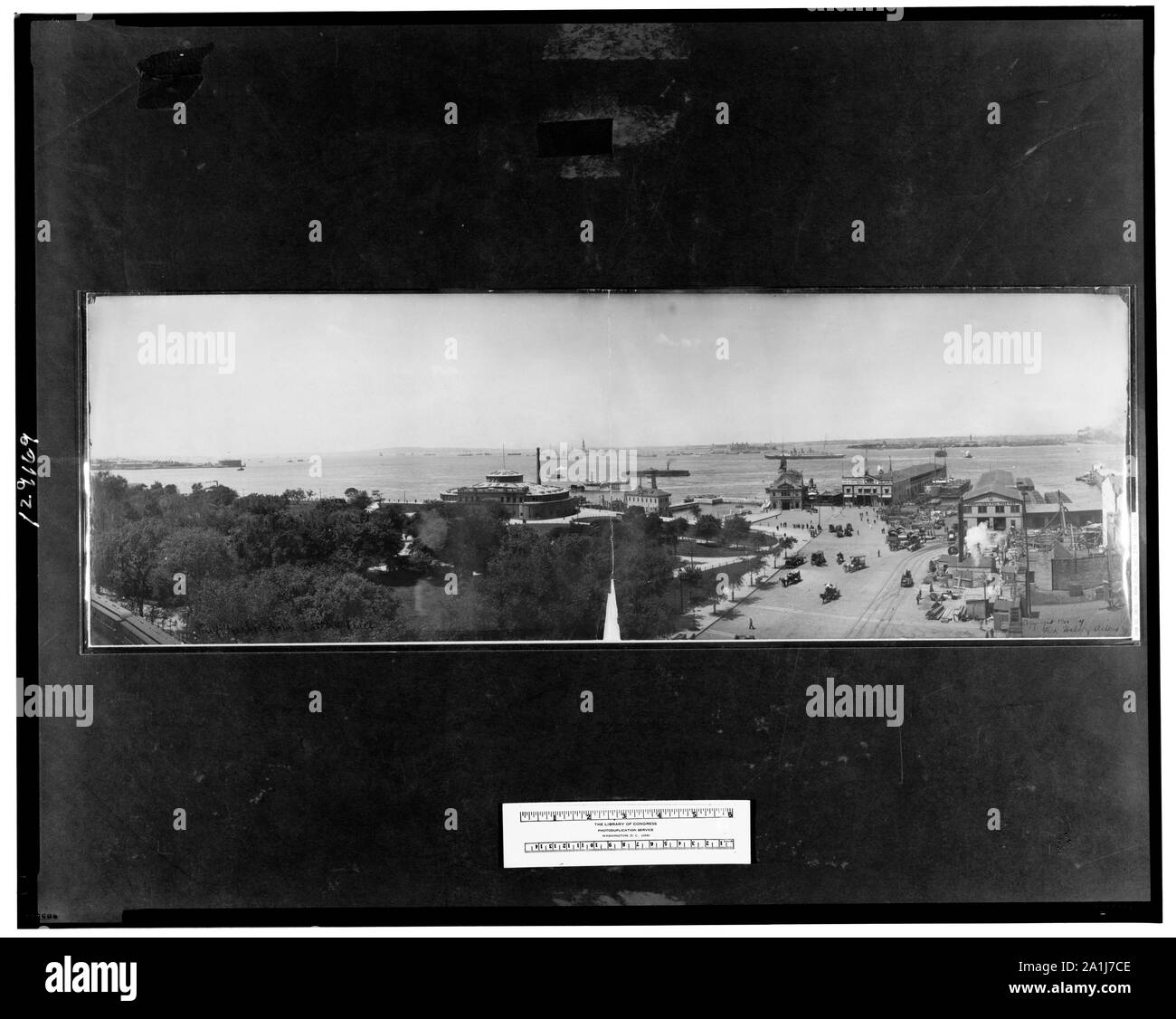 Le port de New York à partir de la Place de la batterie ; Banque D'Images