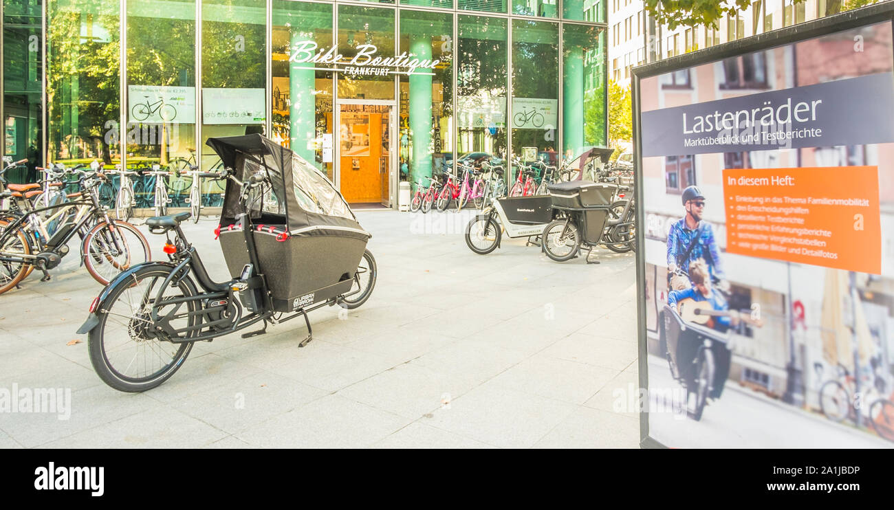 Boutique de vélo frankfurt Banque D'Images