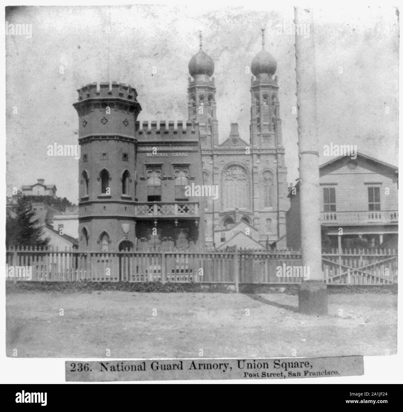 National Guard Armory, Union Square, Post Street, San Francisco Banque D'Images