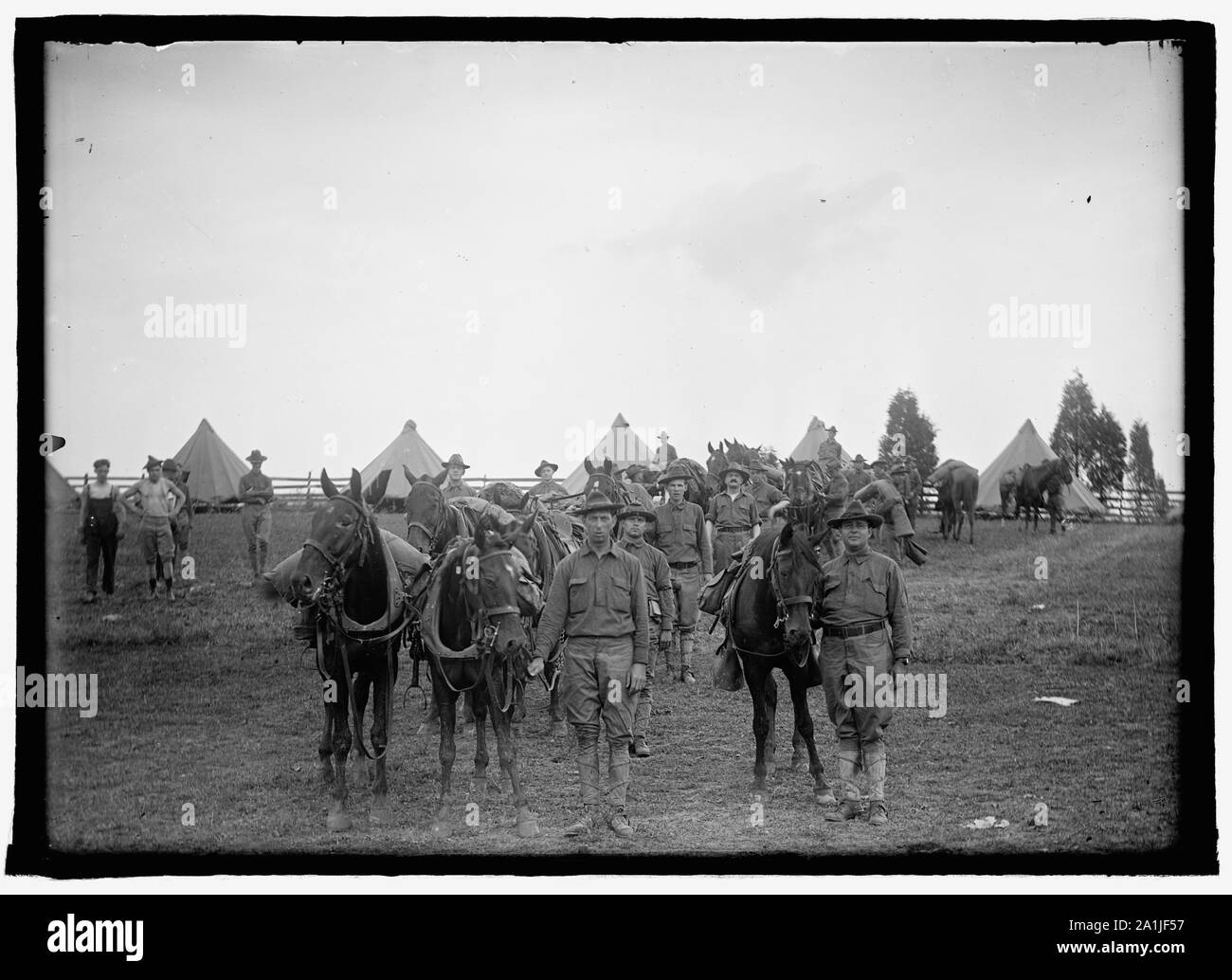 La Garde nationale, Gettysburg, Pennsylvanie, 1910 Banque D'Images