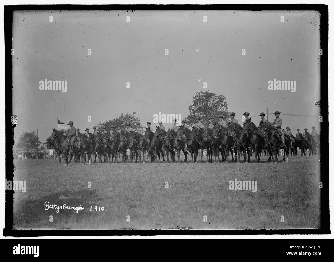 La Garde nationale, Gettysburg, Pennsylvanie, 1910 Banque D'Images