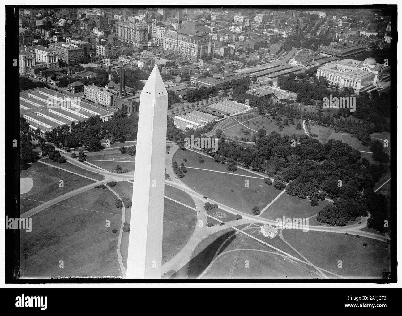 Musée National, nouveau. Vue de l'air. À l'arrière ; LE MUSÉE NATIONAL, UNE NOUVELLE. Vue de l'air. À l'arrière. ; Banque D'Images