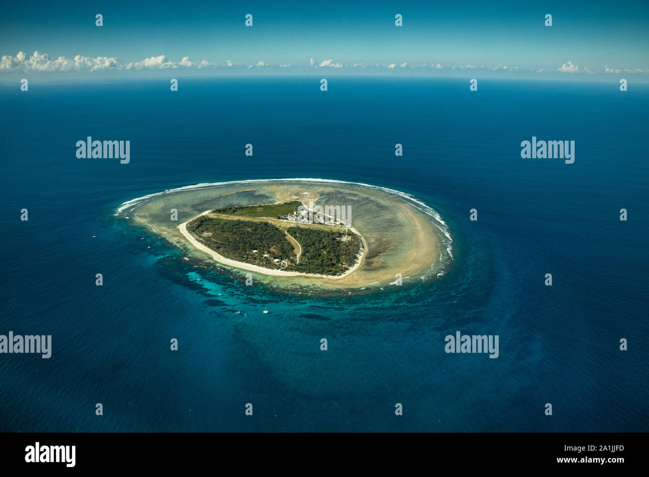 Lady Elliot Island, une île de corail, à la pointe sud de la Grande Barrière en France Banque D'Images
