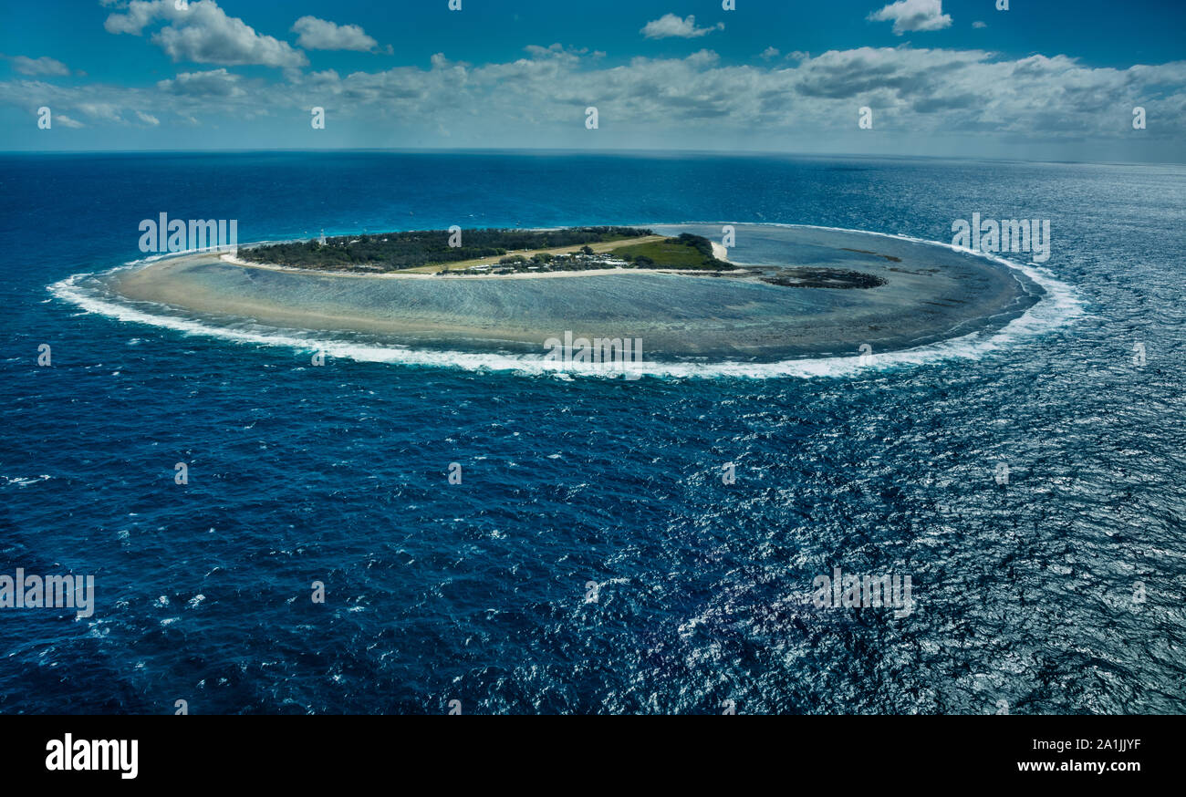 Lady Elliot Island, une île de corail, à la pointe sud de la Grande Barrière en France Banque D'Images