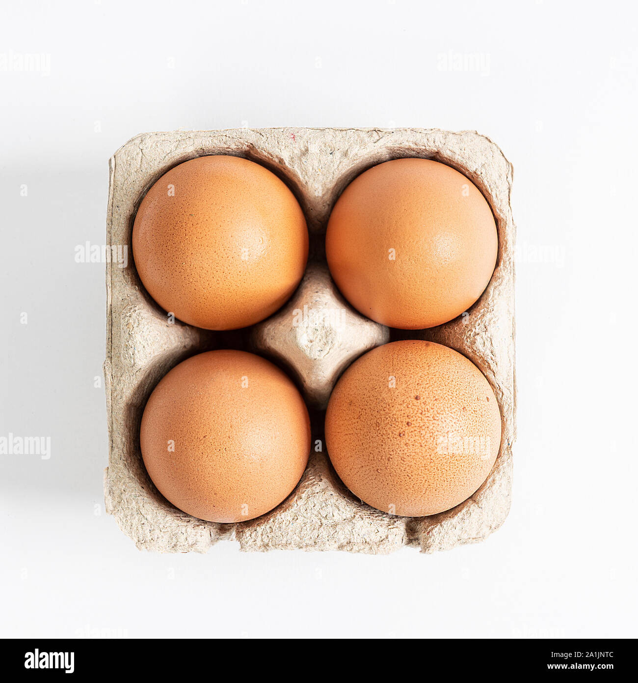 Des œufs à l'intérieur du carton Banque D'Images