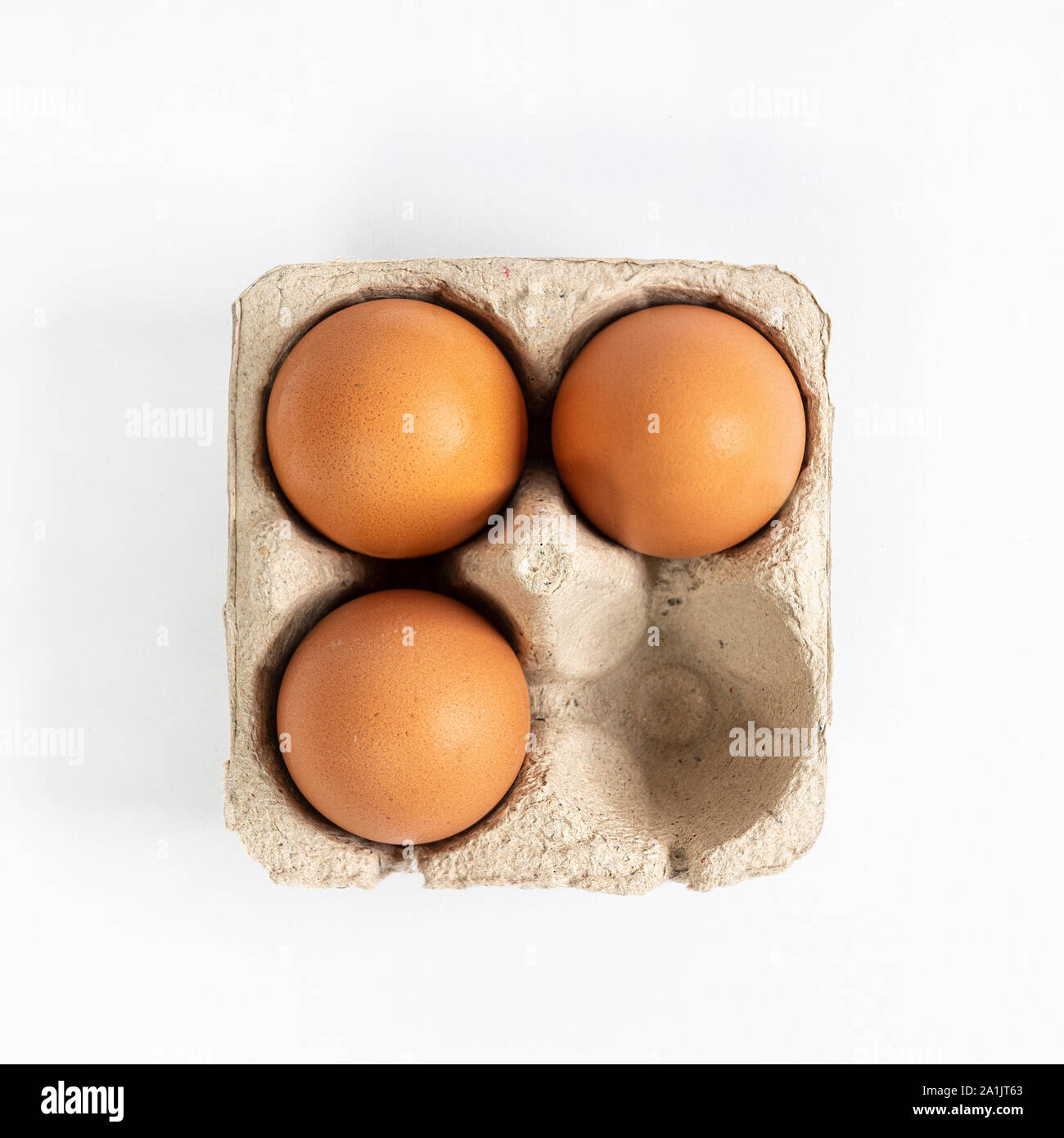 Des œufs à l'intérieur du carton Banque D'Images