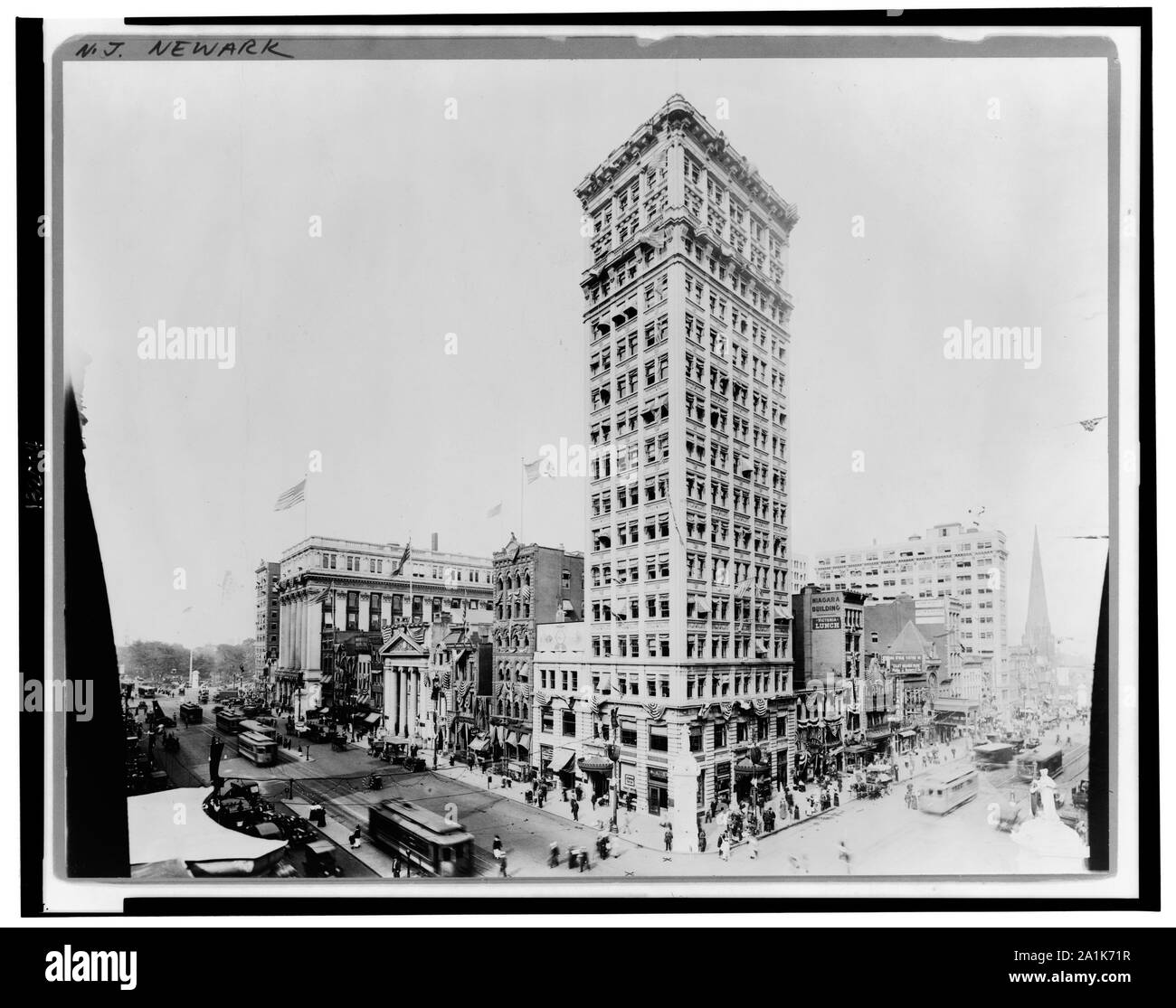 New Jersey, Newark, vaste & Market Streets Banque D'Images