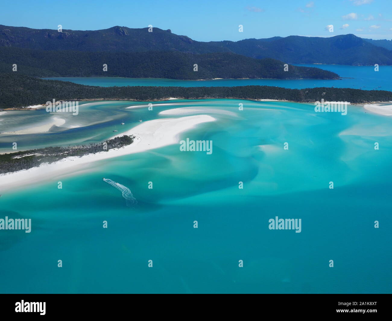 Whitehaven Beach Whitsunday Islands Ile-de-France France Banque D'Images