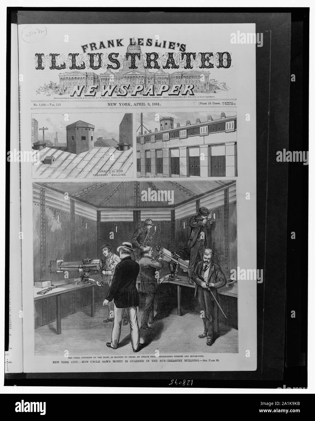 New York City - Comment l'argent de l'Oncle Sam est gardée dans la construction Sub-Treasury Banque D'Images