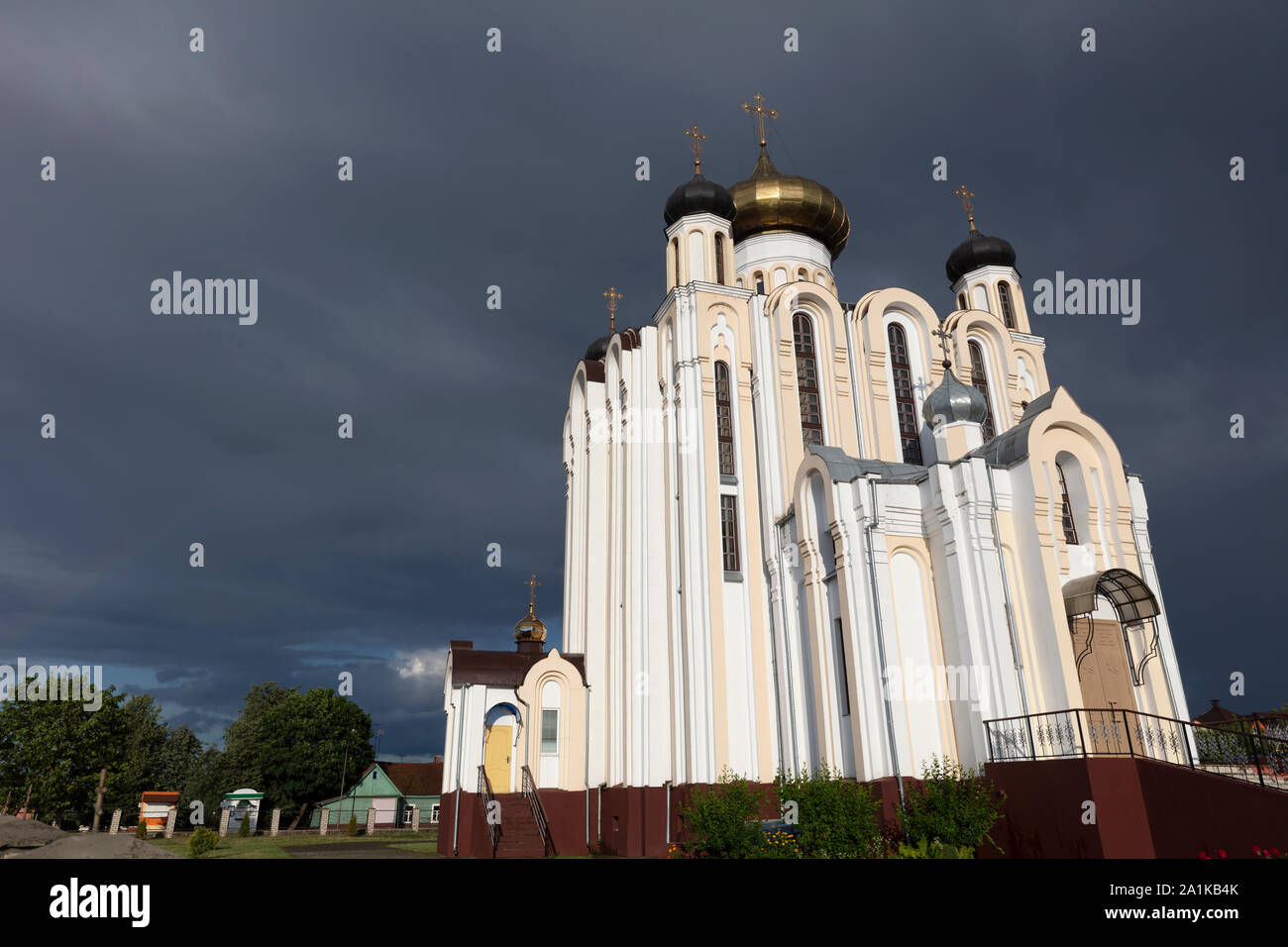 All Saints Church dans Lida. Lida, région de Grodno, Bélarus. Banque D'Images