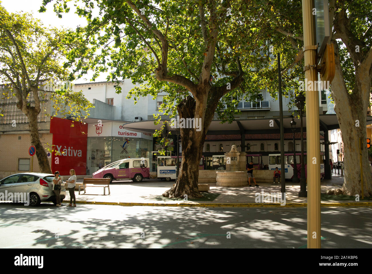 Rues de Xativa Banque D'Images