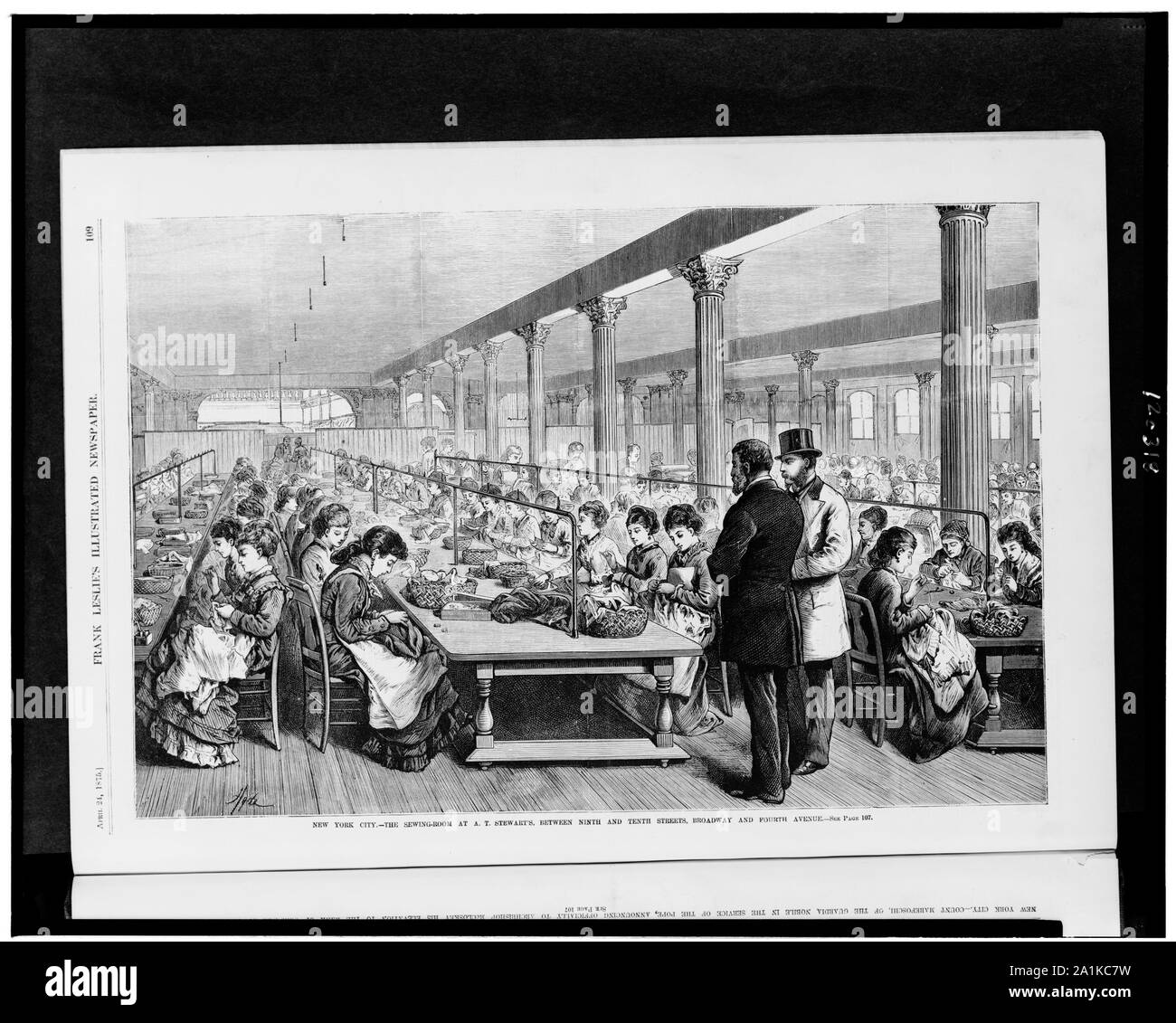 New York City--La chambre de l'A.T. Stewart's, entre 9 et 10ème rue, 4e Avenue et Broadway / Hyde. Banque D'Images