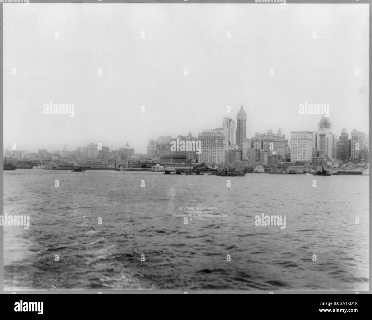 Formulaire de gratte-ciel de New York Hudson River Banque D'Images