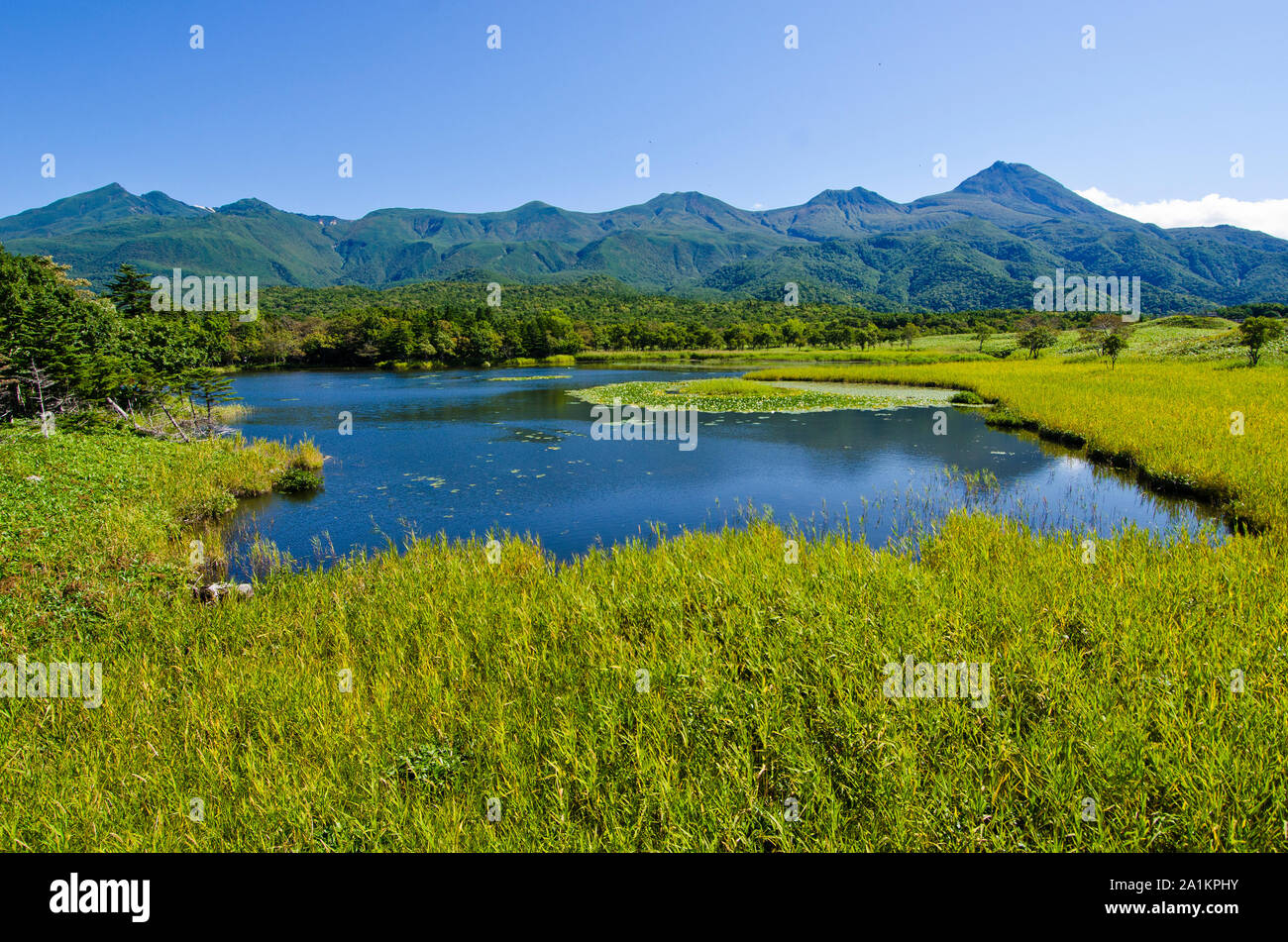 Shiretoko goko lakes à Hokkaido, au Japon. Banque D'Images