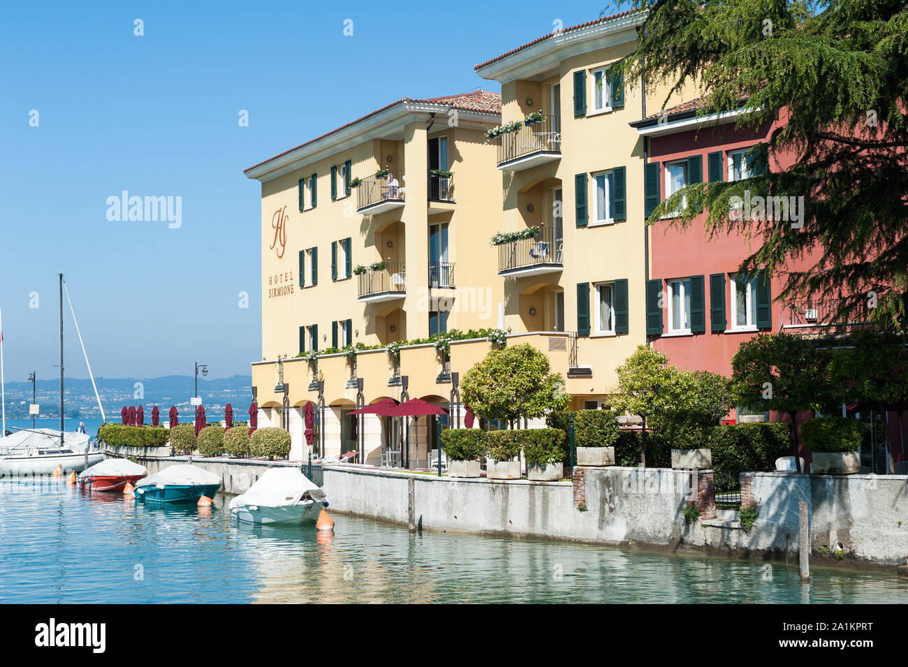 Sirmione, Province de Brescia, Lombardie, Italie Banque D'Images