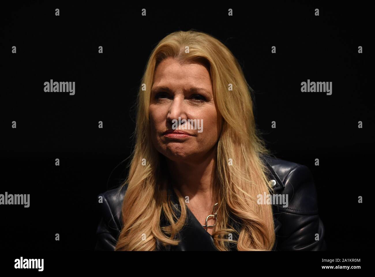 Mindy Grossman lors de la conférence de presse pour l'objectif Citoyen du monde : le rêve possible Live 2020 Lancement de Campagne, St Ann's Warehouse, Brooklyn, NY Le 26 septembre, 2019. Photo par : Kristin Callahan/Everett Collection Banque D'Images