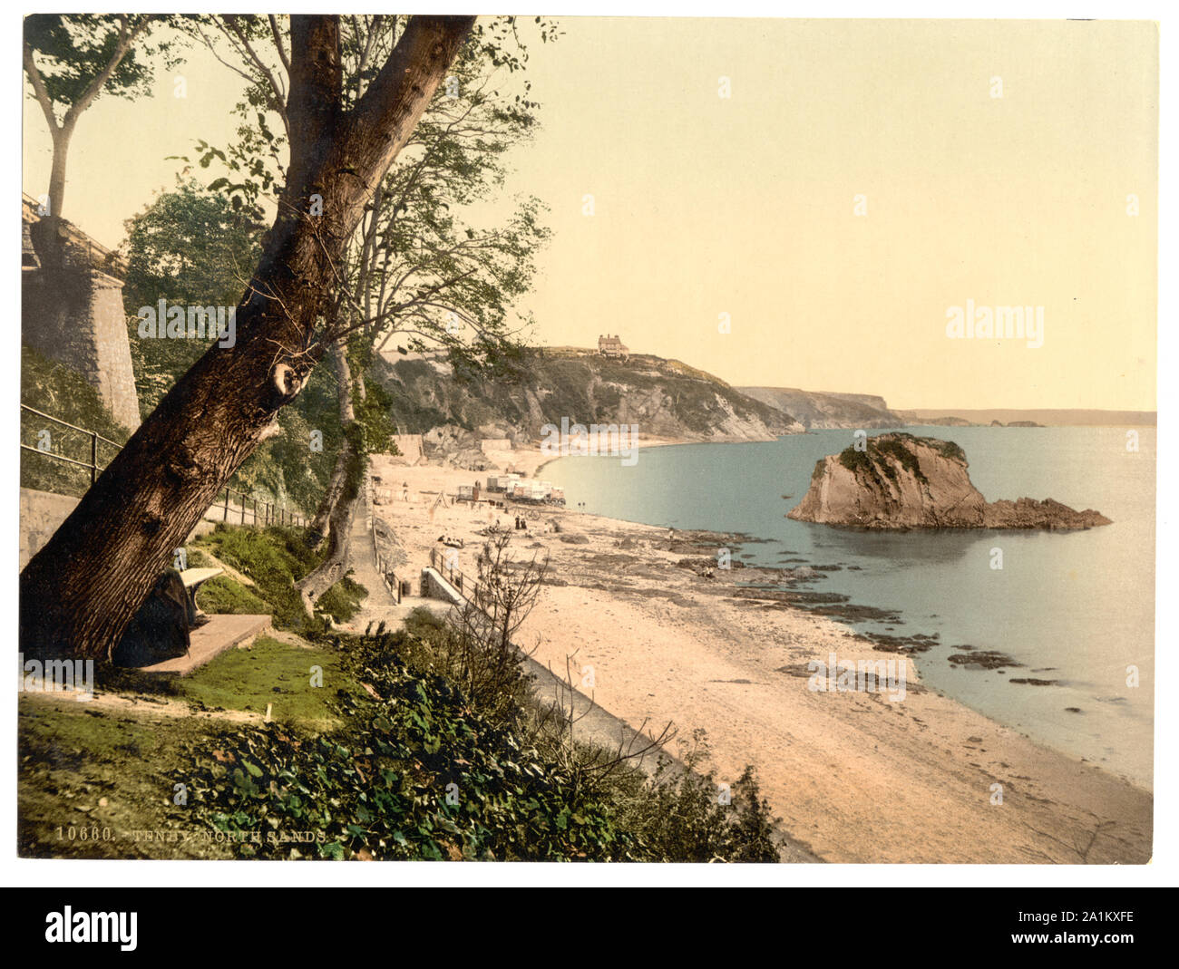 North Sands, Tenby, Pays de Galles ; titre de la Detroit Publishing Co., catalogue J-section étrangère. Detroit, Michigan : Detroit Photographic Company, 1905. ; Banque D'Images