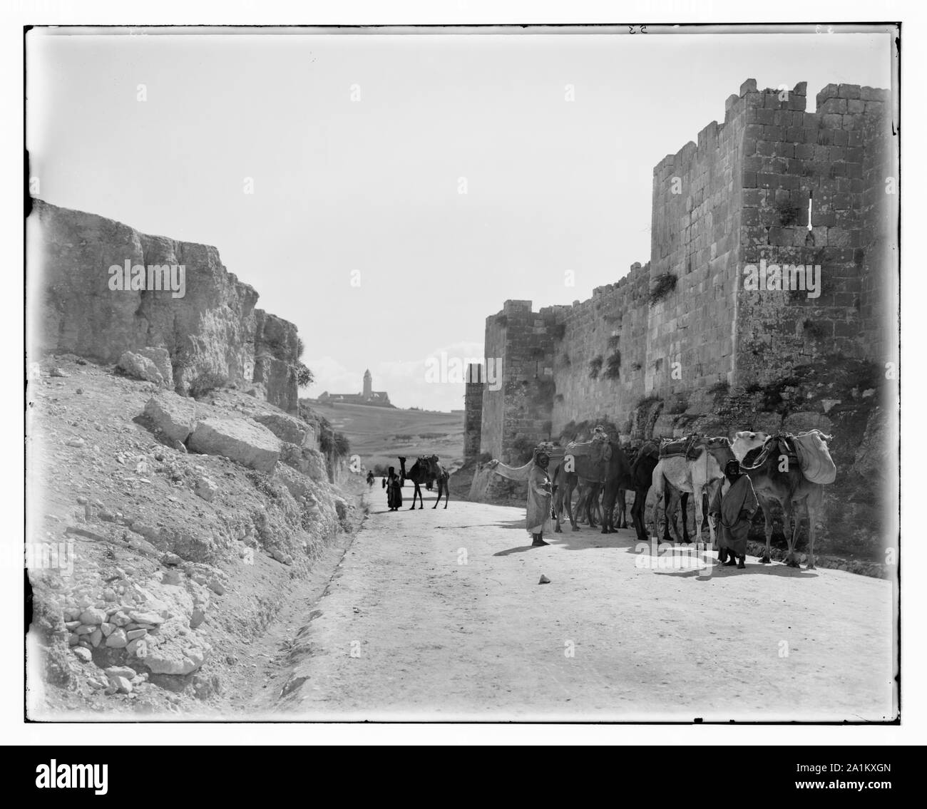 Mur nord en regardant vers l'Allemand Sanitorium sur Olivet Banque D'Images