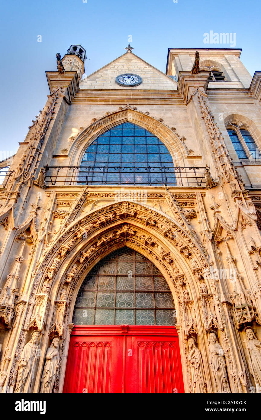 Paris, quartier Beaubourg Banque D'Images