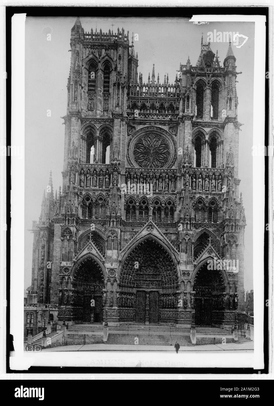 La Cathédrale Notre Dame. Amiens, France Banque D'Images