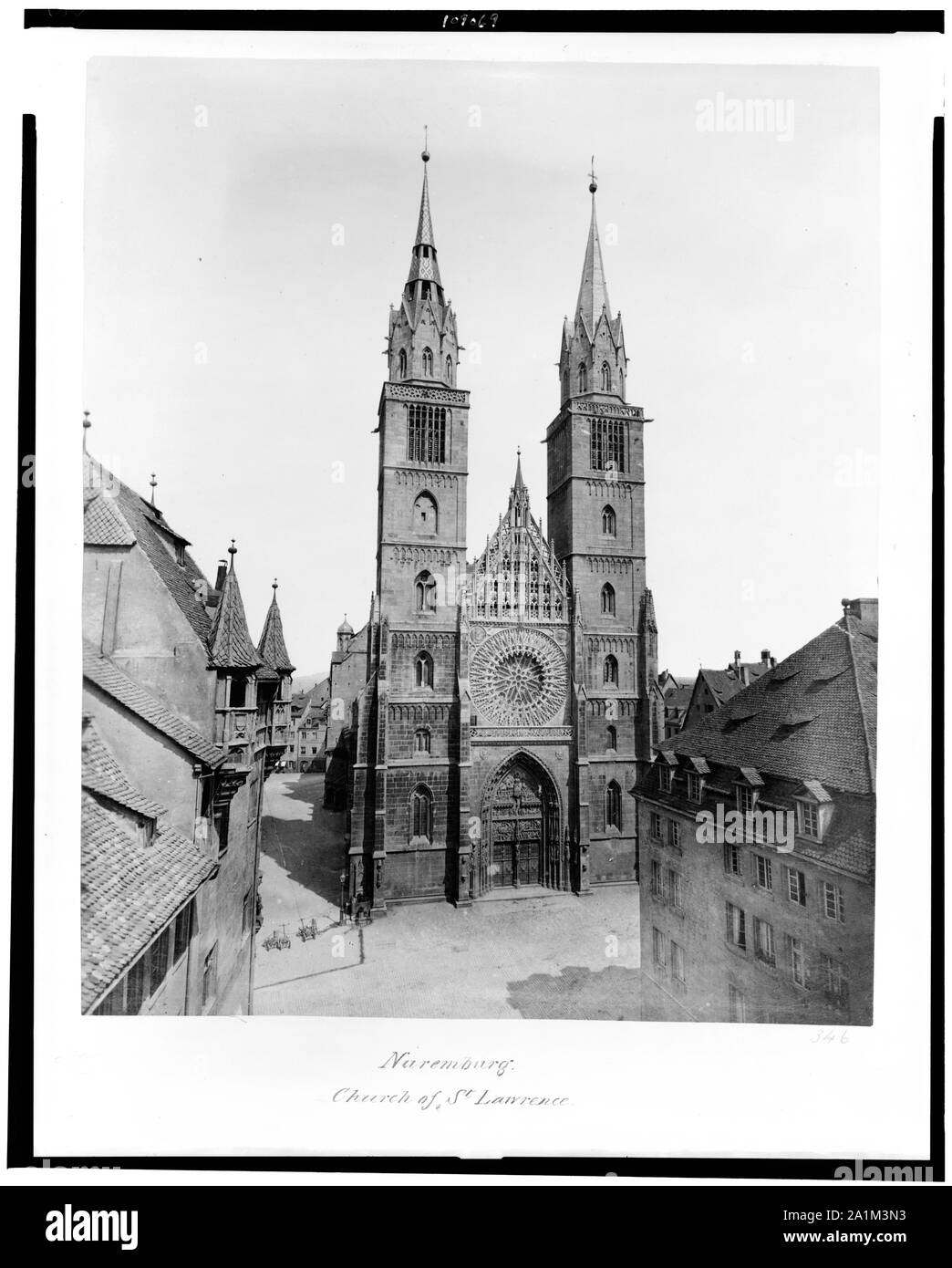 Nuremberg. Église de Saint-Laurent Banque D'Images Nuremberg. Église de Saint-Laurent Banque D'Images