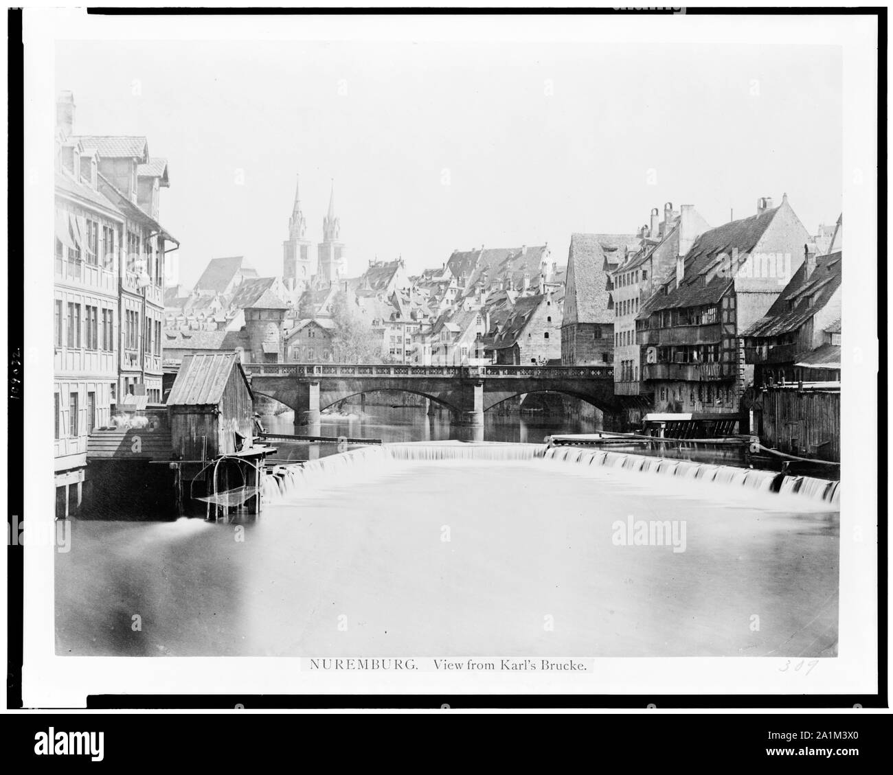 Nuremberg. Avis de Karl Brucke Banque D'Images