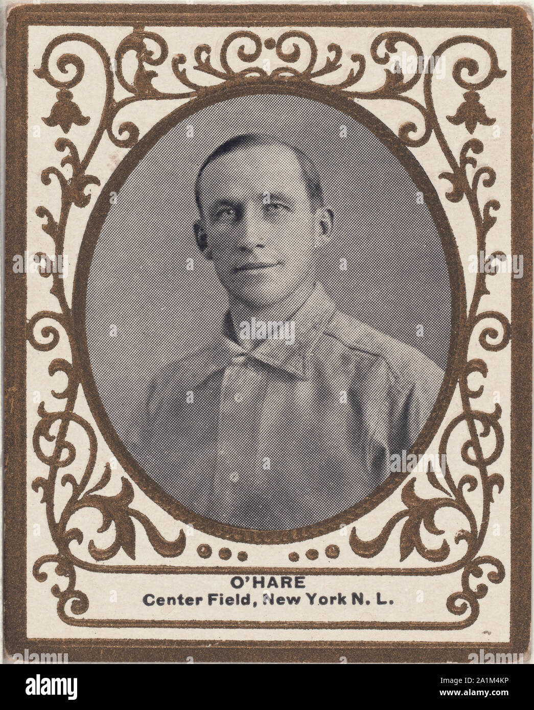 O'Hara, les Giants de New York, portrait carte de base-ball Banque D'Images