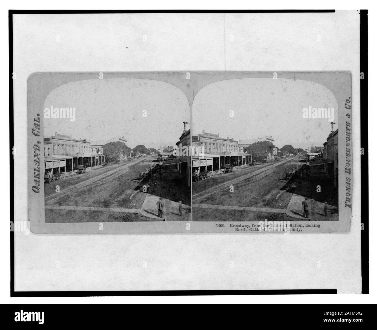 Oakland, Californie Broadway, de la station de chemin de fer, à l'Amérique, Oakland, Alameda County Banque D'Images