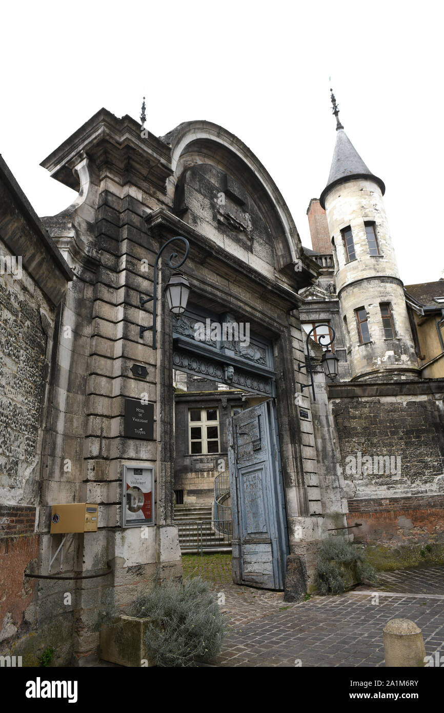 L'hôtel de Vauluisant inTroyes, France, Europe Banque D'Images