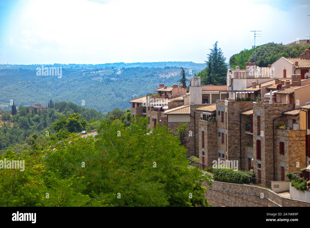 La ville de San Casciano In Val di Pesa, Toscane, Italie Photo Stock - Alamy