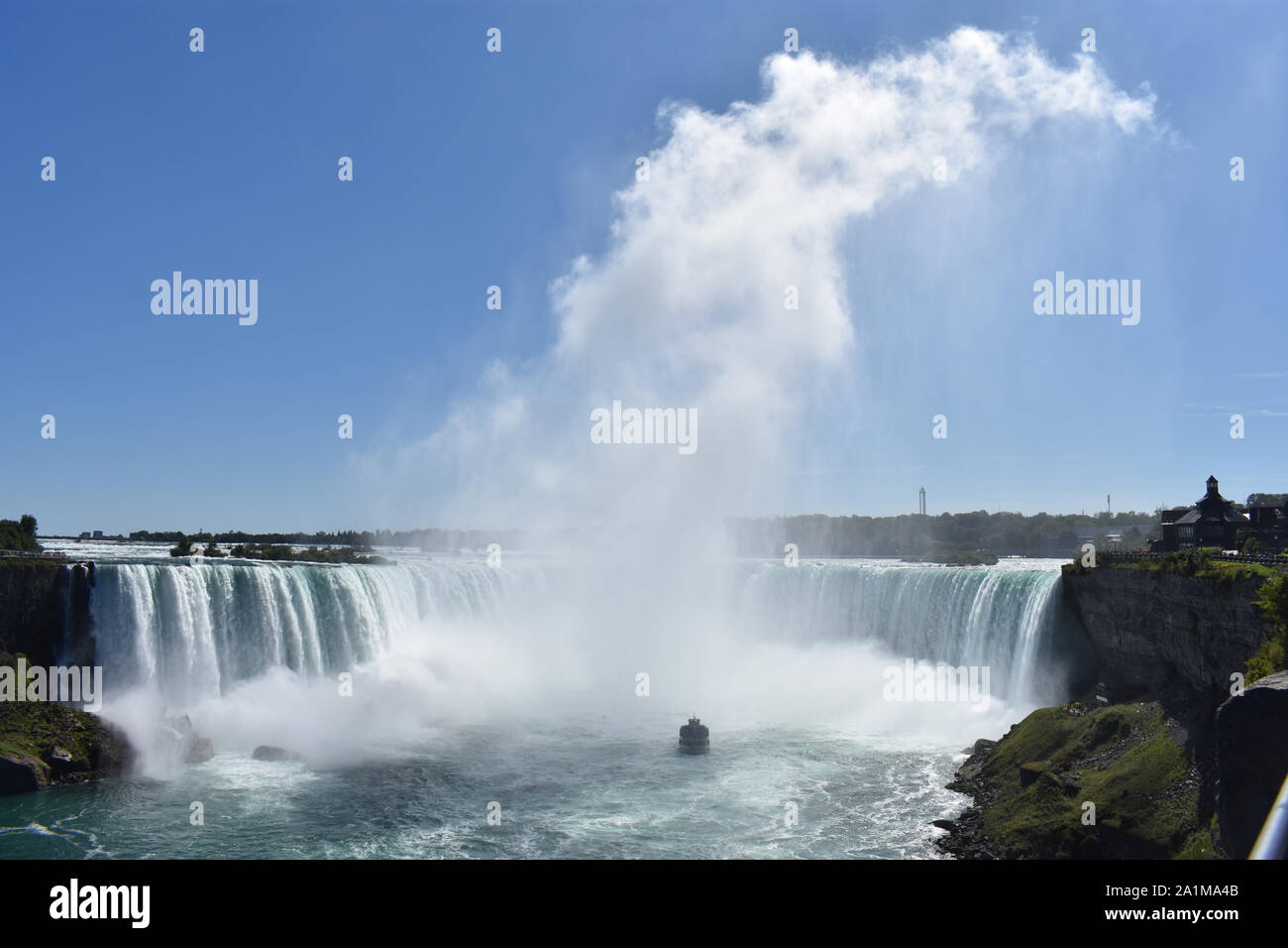 Rivière Niagara's Horseshoe Falls entre l'État de New York, USA, et de l'Ontario, Canada, vu du côté de l'Ontario de Niagara -05 Banque D'Images